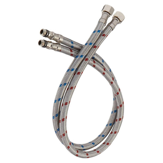 32-Inch Long Bathroom Kitchen Faucet Connector Braided Supply Hose - buyfaucet.com