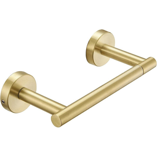 Double Post Pivoting Wall Mounted Toilet Paper Holder Gold - buyfaucet.com