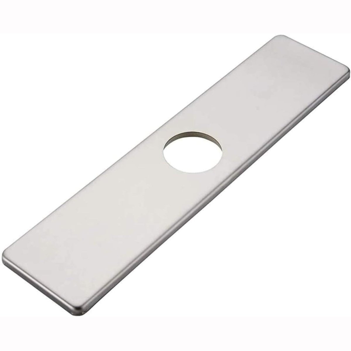 10 Inch Sink Hole Cover Deck Plate Brushed Nickel - buyfaucet.com