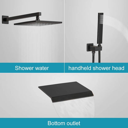 3-Spray Patterns Wall Mount Shower System Oil Rubbed Bronze - buyfaucet.com