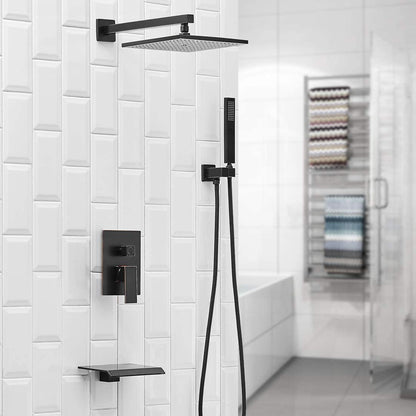 3-Sprayers Wall Mounted Shower Faucet Oil Rubbed Bronze - buyfaucet.com