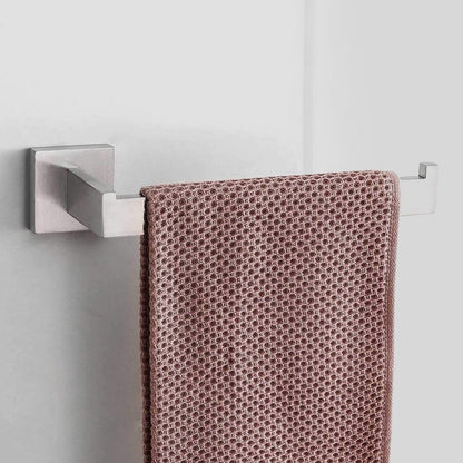 5 PCS Towel Bar Towel Hook Toilet Paper Holder Set Nickel - buyfaucet.com
