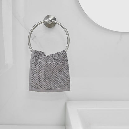 5PCS Towel Bar Towel Hook Paper Holder Towel Ring Set Nickel - buyfaucet.com