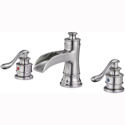8 in 2-Handle Bathroom Faucet in Spot Resist Brushed Nickel - buyfaucet.com