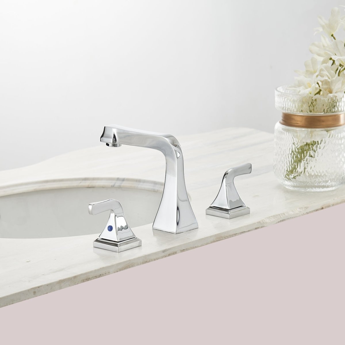 8 in 2-Handle Bathroom Sink Faucet in Polished Chrome - buyfaucet.com