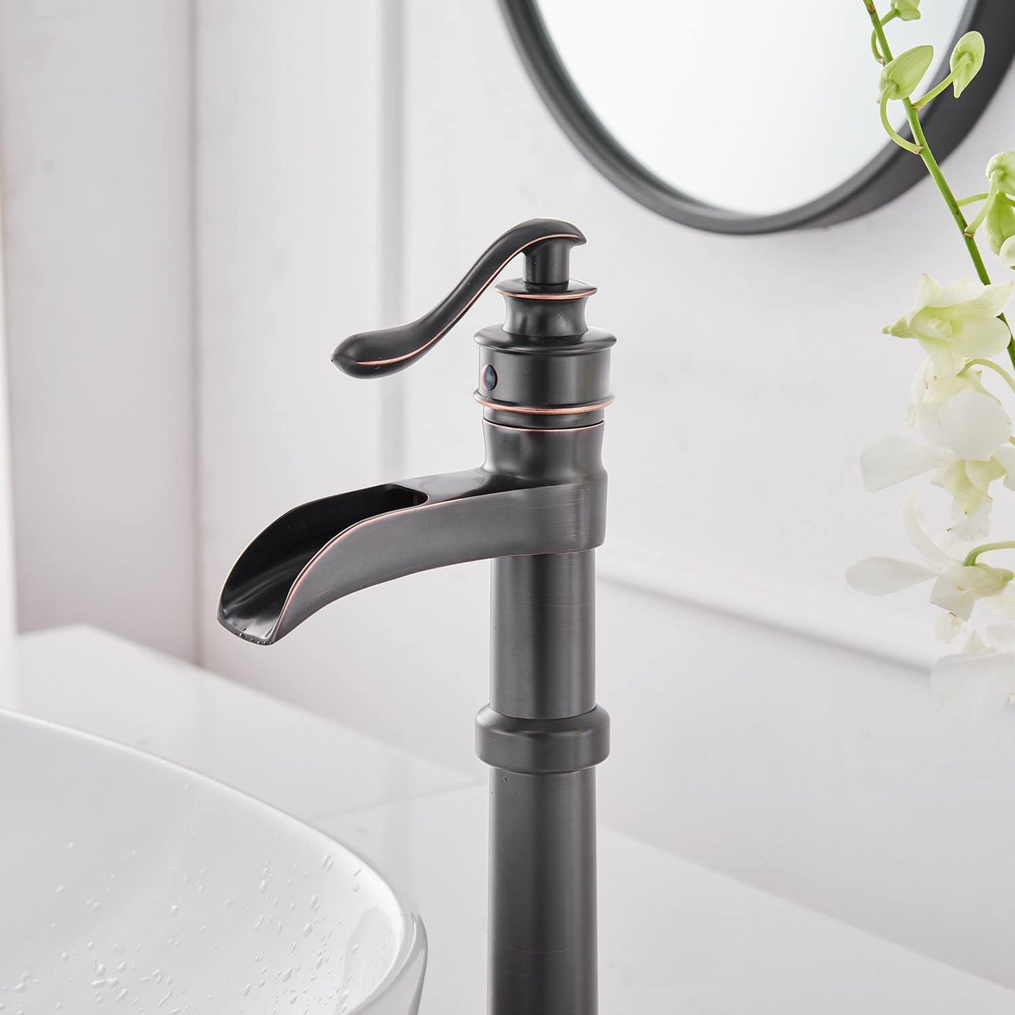 Single Handle Waterfall Faucet Oil Rubbed Bronze