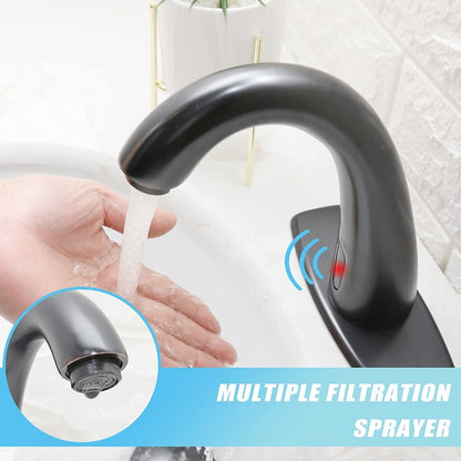 Automatic Sensor Touchless Bathroom Faucet Oil Rubbed Bronze - buyfaucet.com