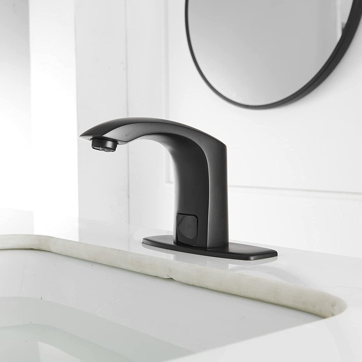 Automatic Sensor Touchless Bathroom Sink Faucet Black - buyfaucet.com