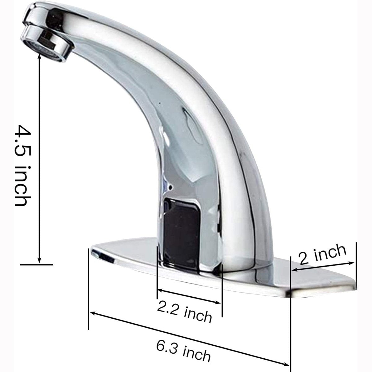 Automatic Sensor Touchless Bathroom Sink Faucet Chrome-1 - buyfaucet.com