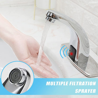 Automatic Sensor Touchless Bathroom Sink Faucet Chrome-1 - buyfaucet.com