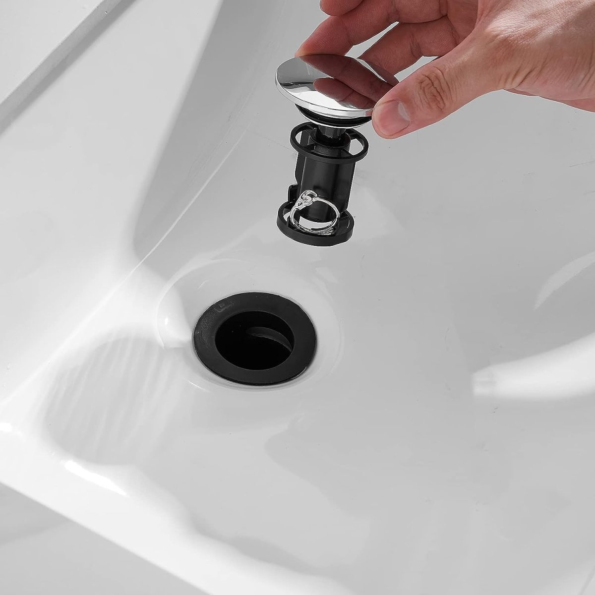 Bathroom Sink Drain Stopper Pop Up Drain Chrome - buyfaucet.com