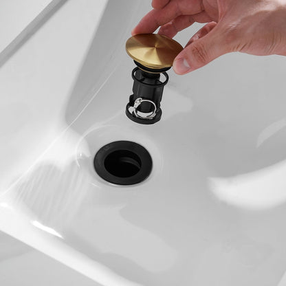 Bathroom Sink Drain Stopper Pop Up Drain Gold - buyfaucet.com
