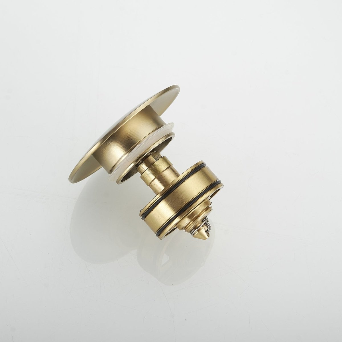 Bathroom Sink Drain Stopper Pop Up Drain with Strainer Brushed Gold - buyfaucet.com