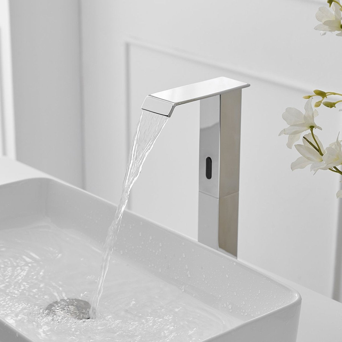 DC Automatic Sensor Touchless Bathroom Faucet Chrome - buyfaucet.com