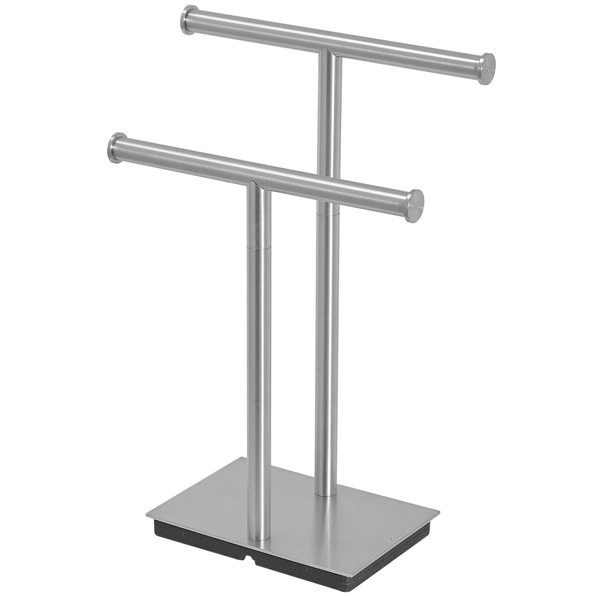Freestanding Toilet Paper Holder with Double T-Shape in Nickel - buyfaucet.com