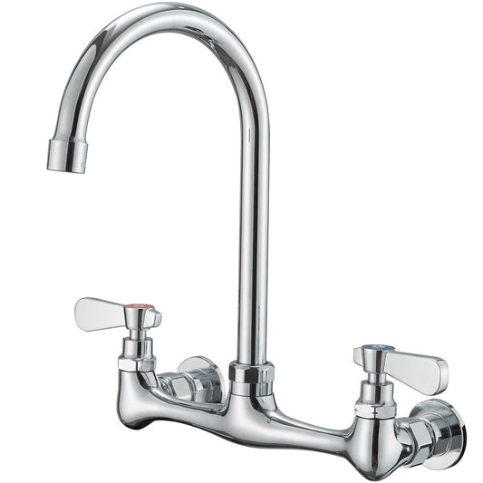 Modern Kitchen Faucet with 8 in Swivel Spout Chrome - buyfaucet.com