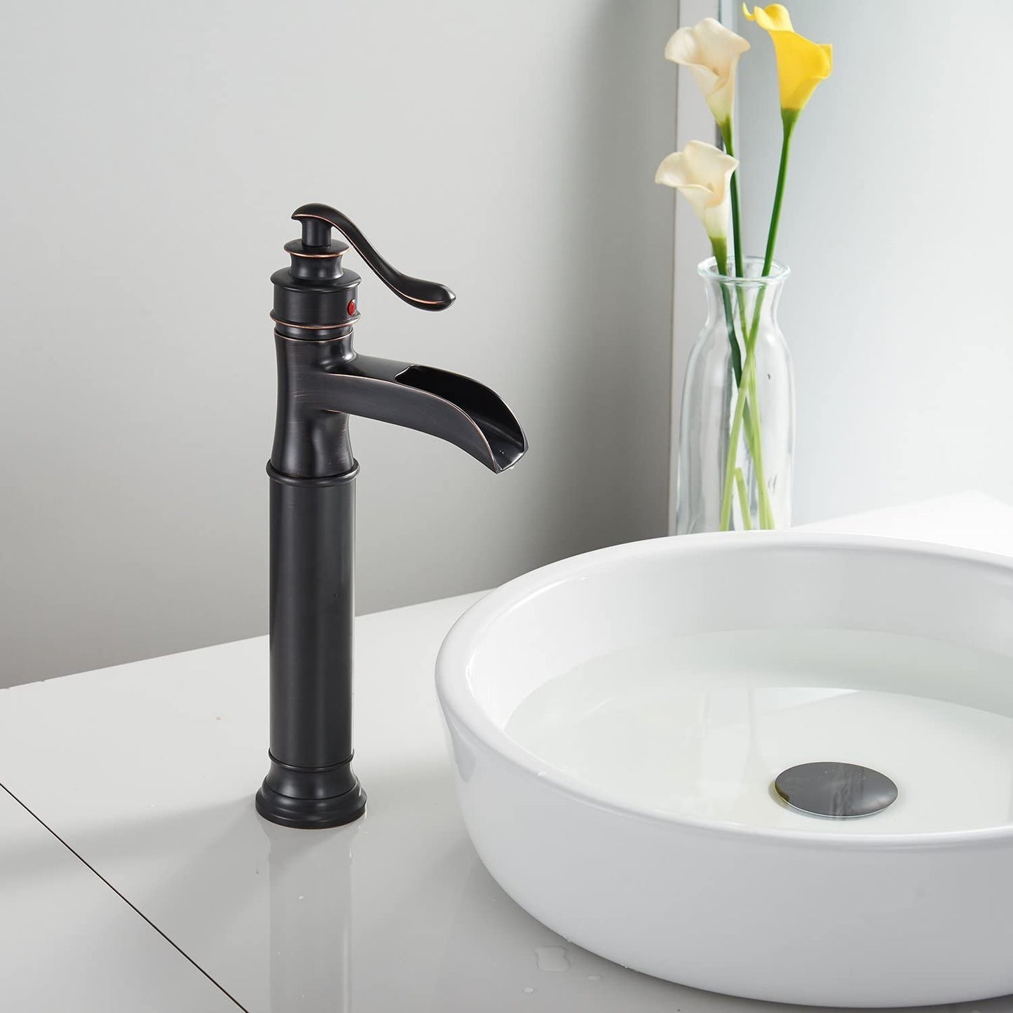 Modern Single Hole Bathroom Faucet Oil Rubbed Bronze - buyfaucet.com