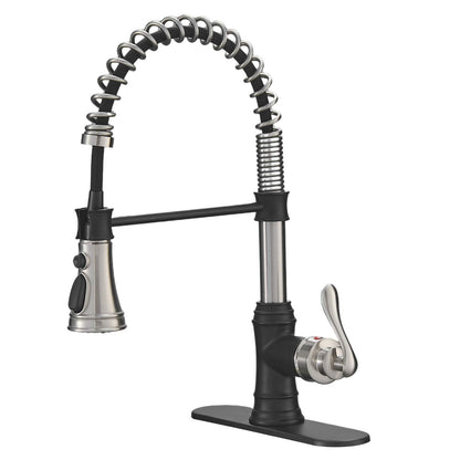Pull-Down Sprayer 3 Spray Kitchen Faucet Brushed Bronze - buyfaucet.com