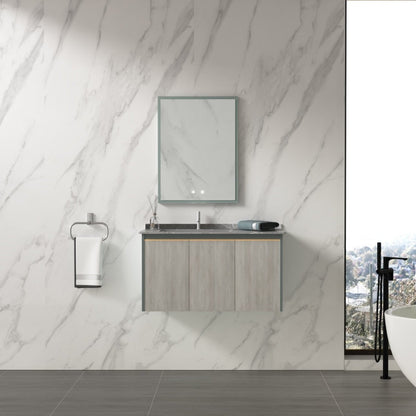 Rectangular Frameless Wall Bathroom Vanity Mirror(24x32 in) - buyfaucet.com