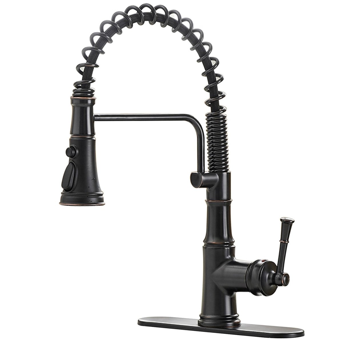 Single-Handle Pull-Down Sprayer Faucet Oil Rubbed Bronze - buyfaucet.com