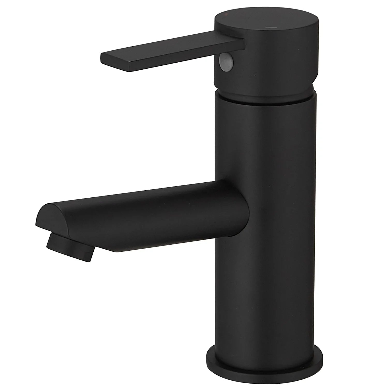 Single Handle Single Hole Bathroom Faucet in Matte Black - buyfaucet.com