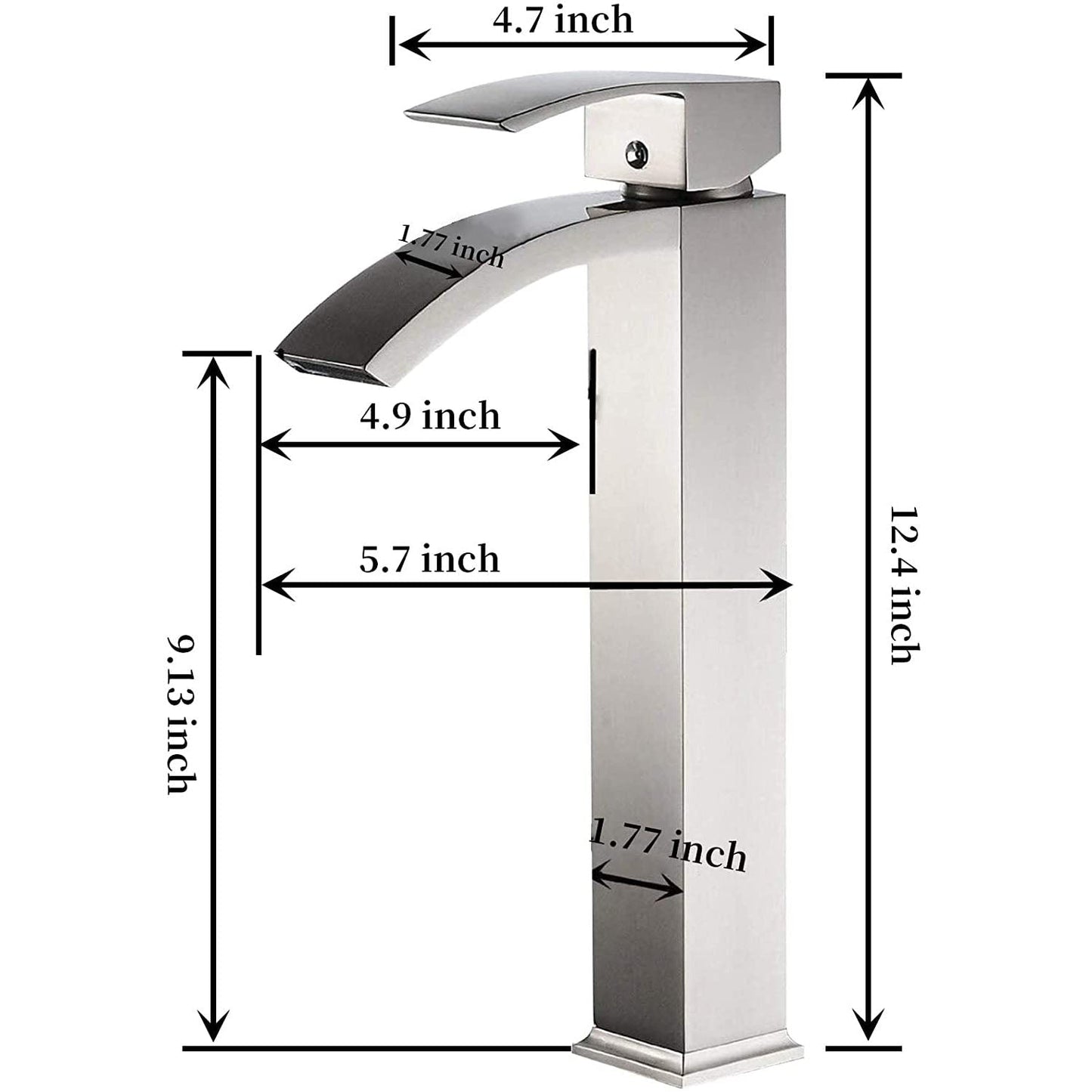 Single Hole Single Handle Bathroom Faucet Brushed Nickel - buyfaucet.com