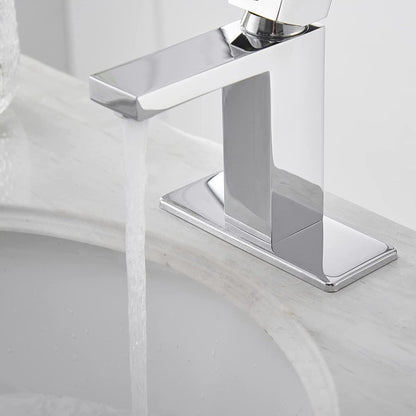 Single Hole Single-Handle Bathroom Faucet Chrome - buyfaucet.com