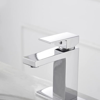 Single Hole Single-Handle Bathroom Faucet Polished Chrome - buyfaucet.com