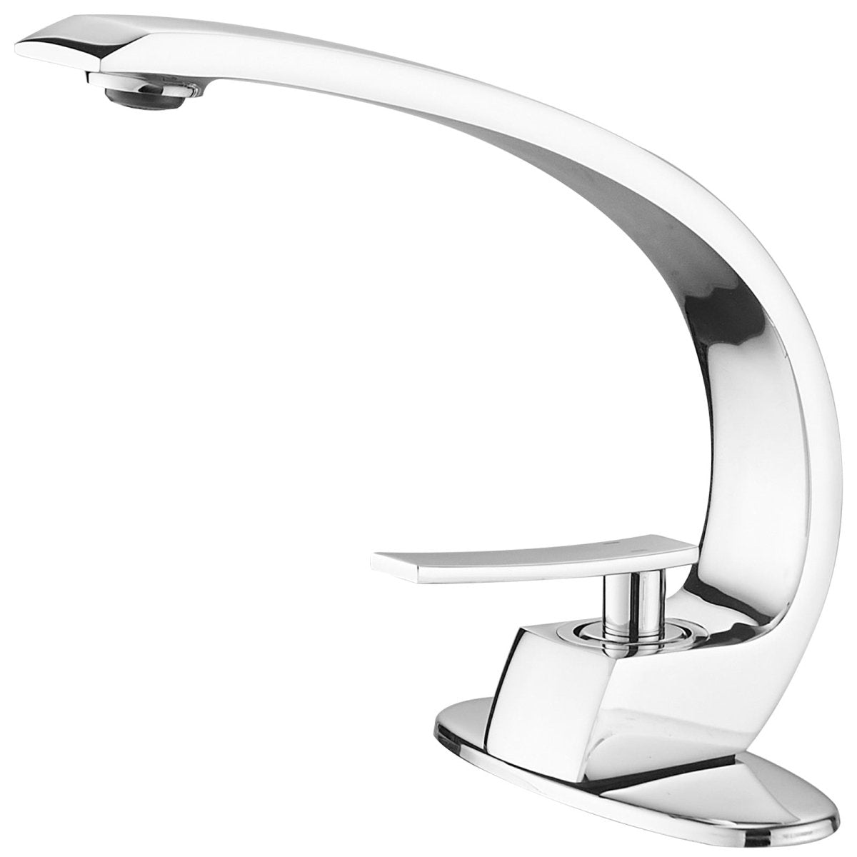 Single Hole Single Handle Bathroom Faucet Polished Chrome - buyfaucet.com