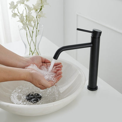 Single Hole Single Handle Vessel Sink Bathroom Faucet Black - buyfaucet.com
