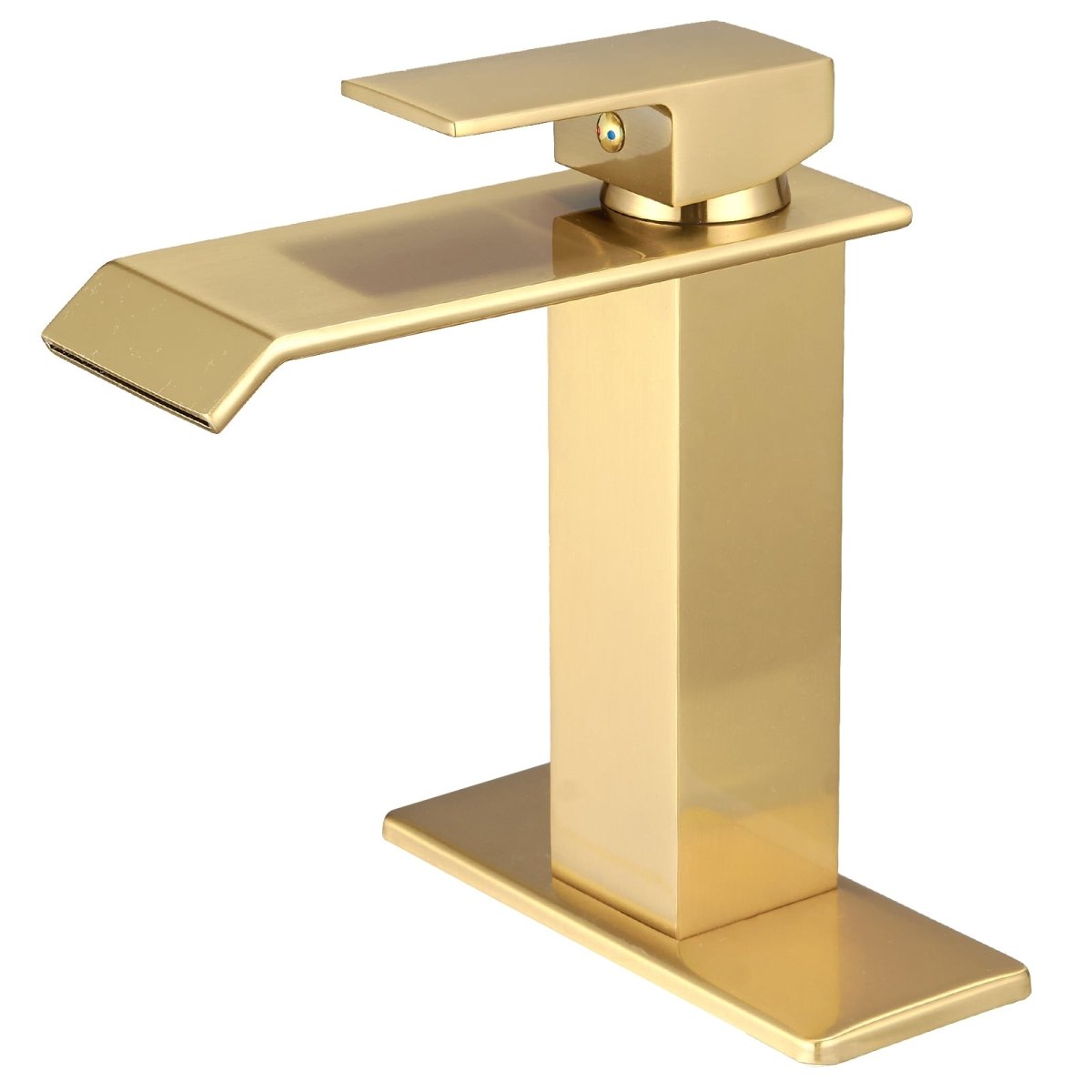Single Hole Single Handle Waterfall Bathroom Faucet Gold - buyfaucet.com