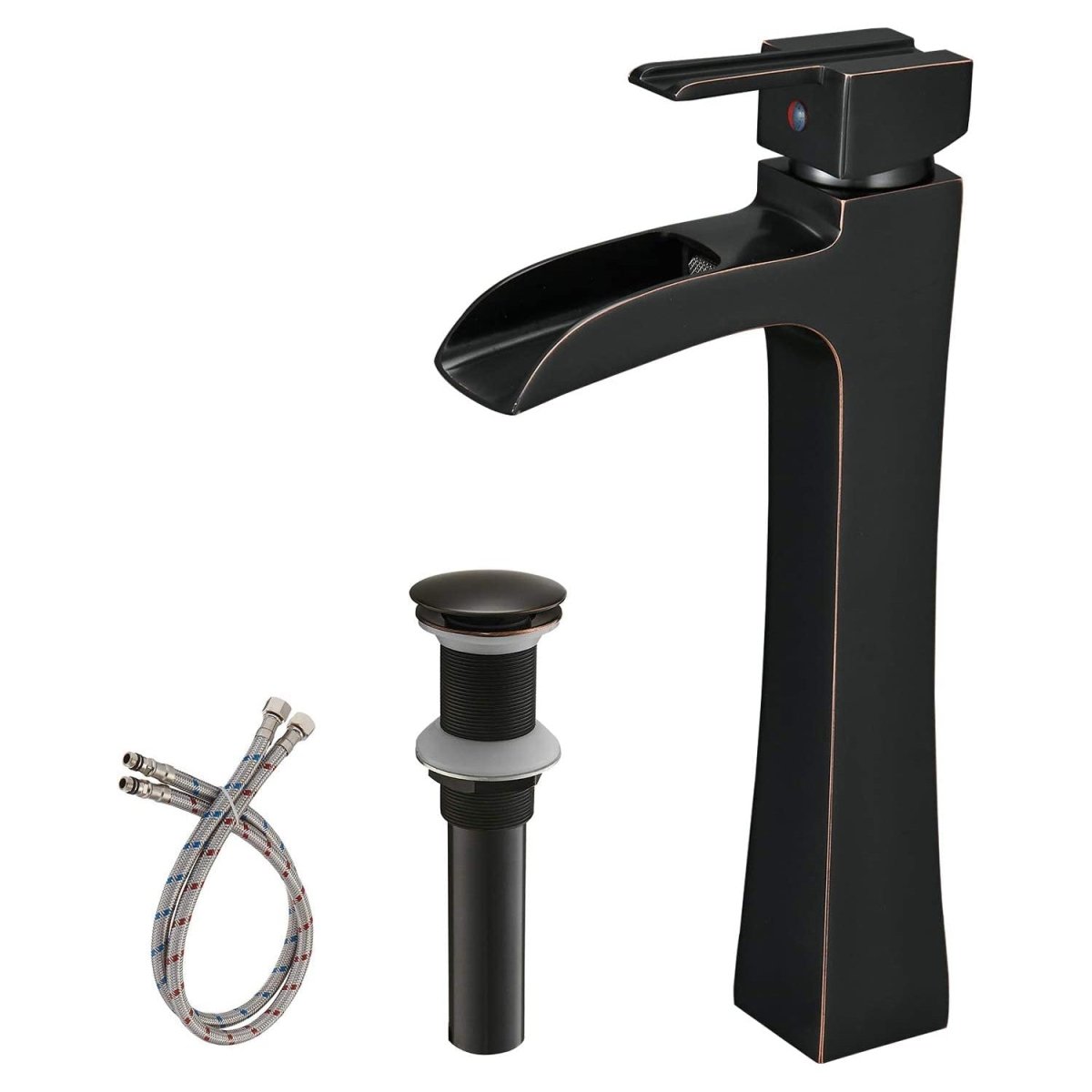 Single Hole Waterfall Bathroom Faucet Oil Rubbed Bronze - buyfaucet.com