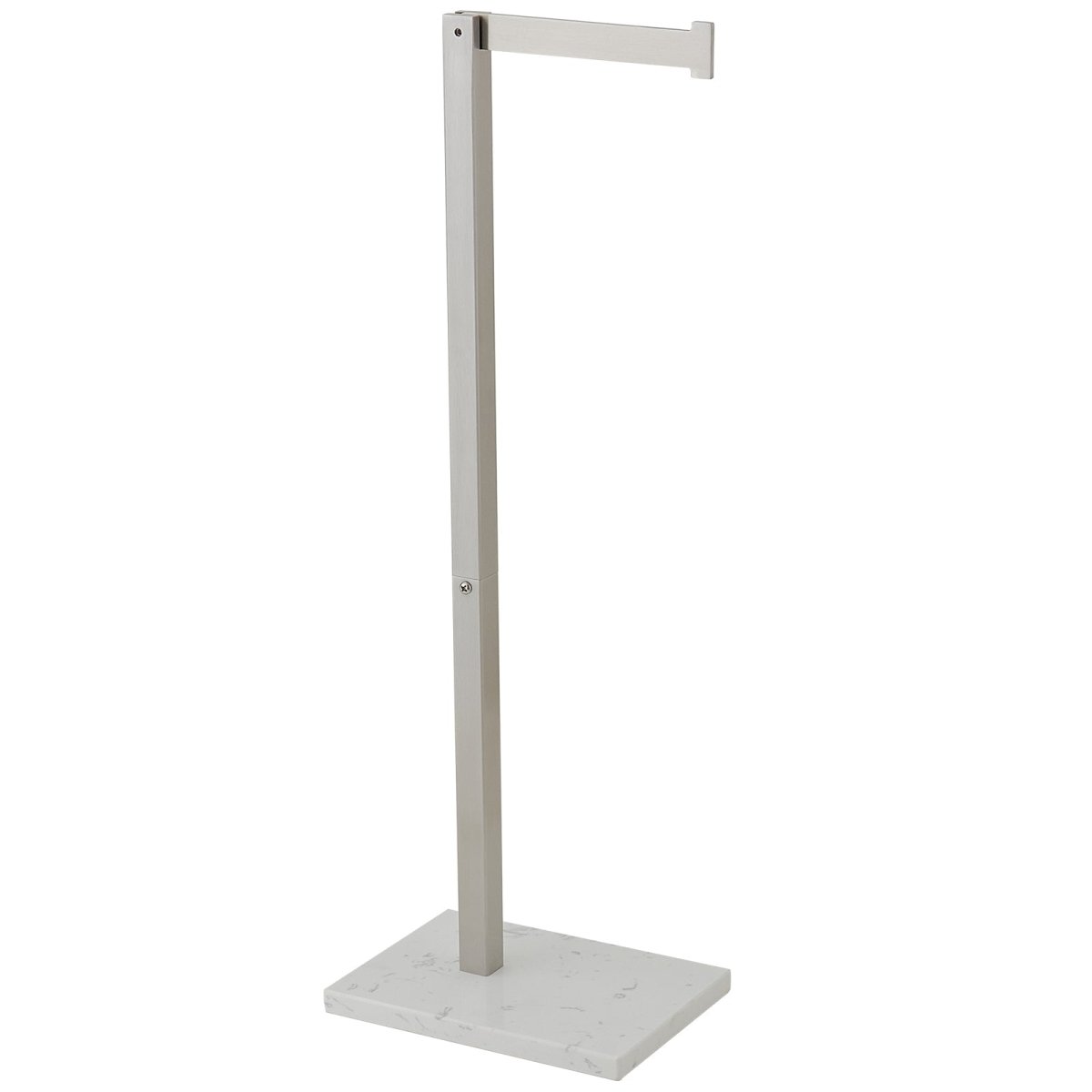 Toilet Paper Holder with Natural Marble Base Brushed Nickel - buyfaucet.com