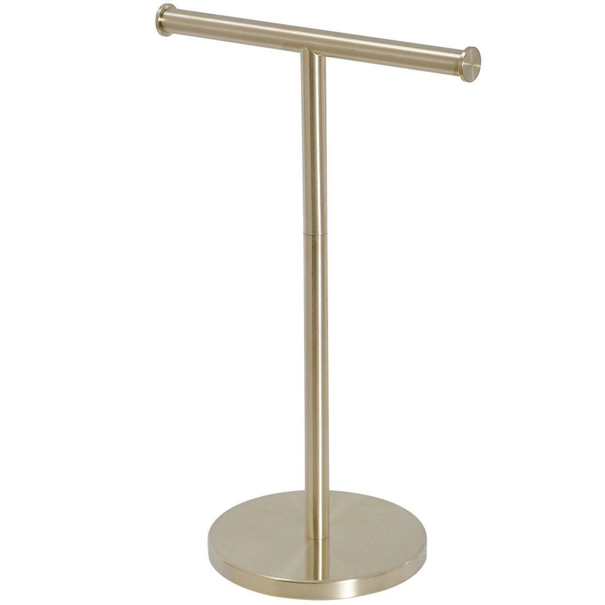 Toilet Paper Holder with Steady T-Shape Towel Rack in Gold - buyfaucet.com