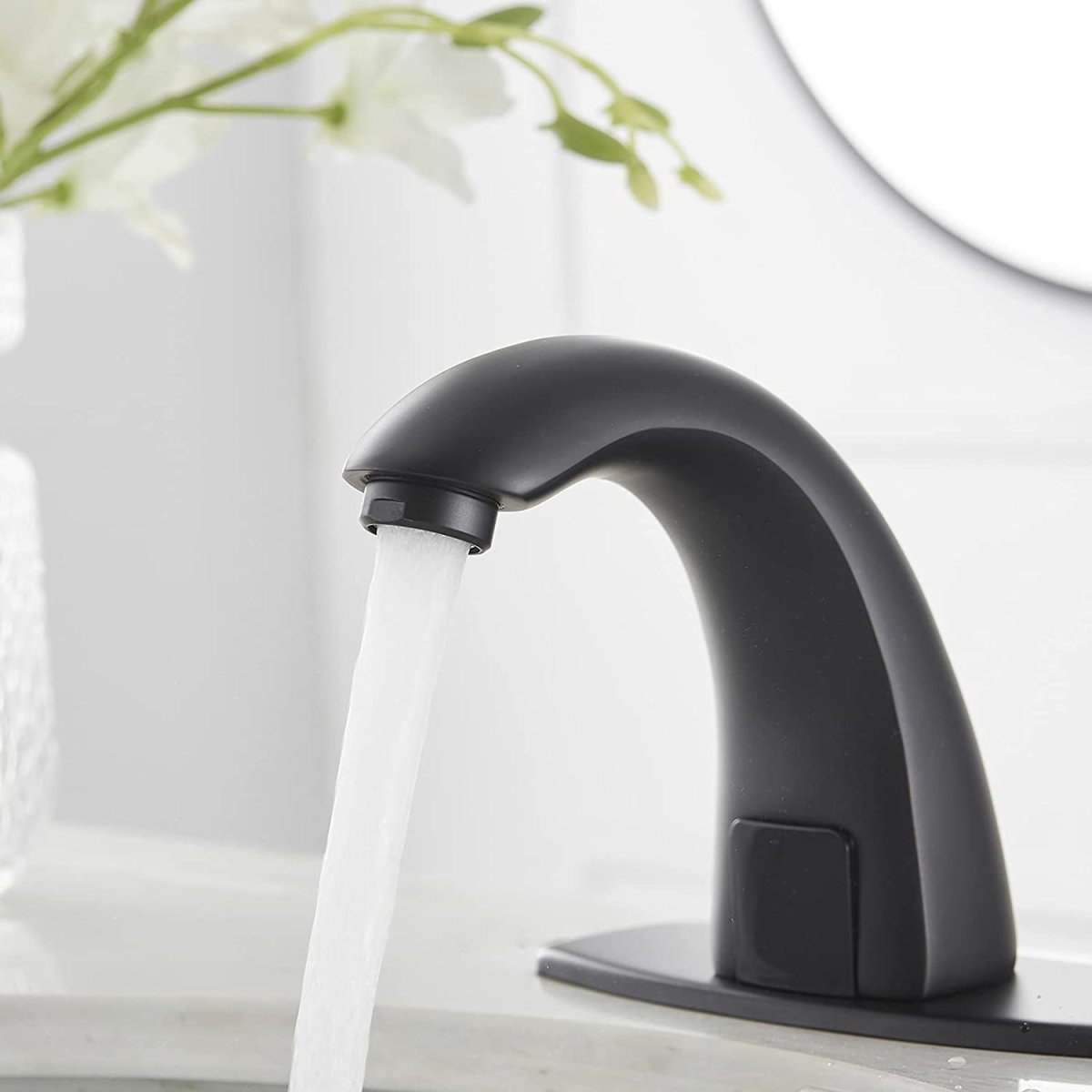 Touchless Single Hole Bathroom Faucet Black - buyfaucet.com