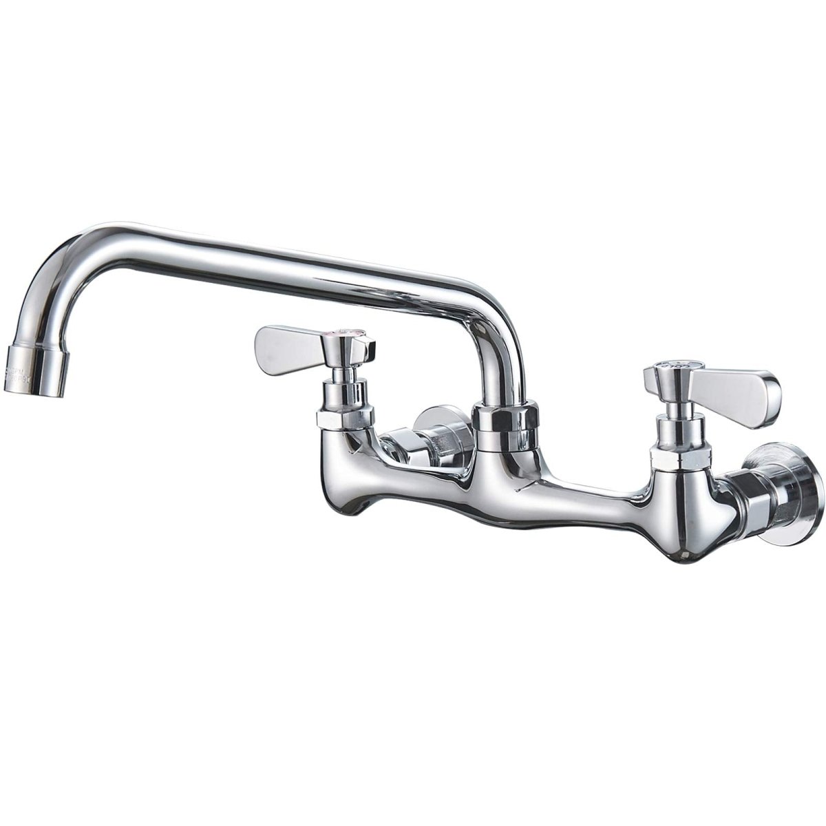 Wall Mount Kitchen Faucet With 10 Inch Swivel Spout Chrome - buyfaucet.com