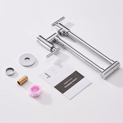 Wall Mounted Pot Filler in Polished Chrome - buyfaucet.com