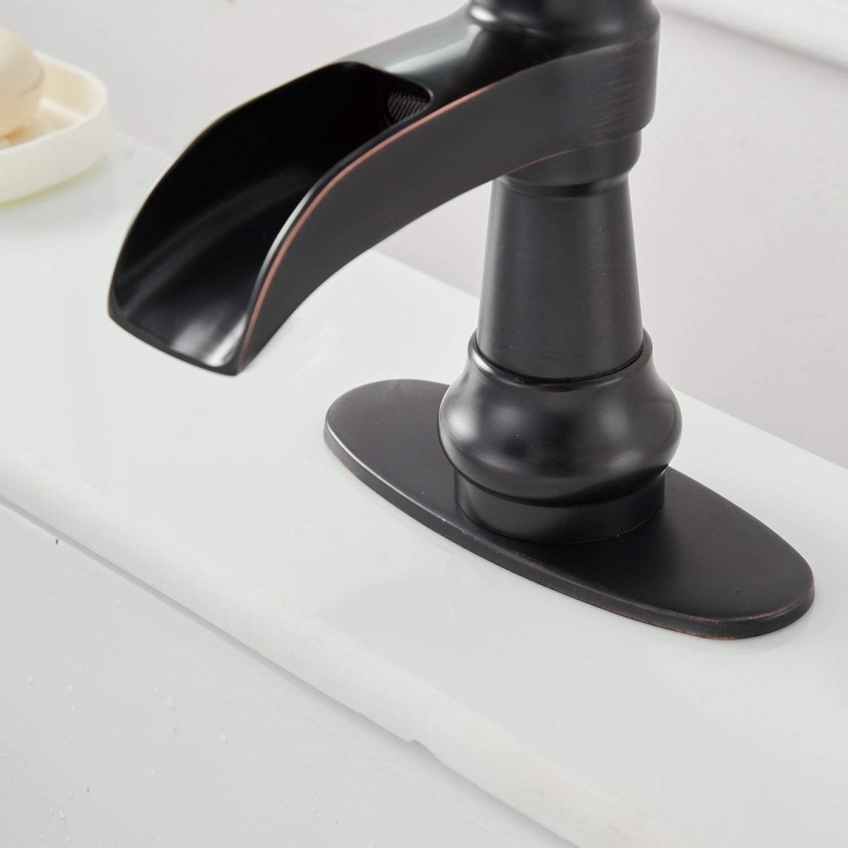 Waterfall Sing Hole Bathroom Faucet Oil Rubbed Bronze - buyfaucet.com