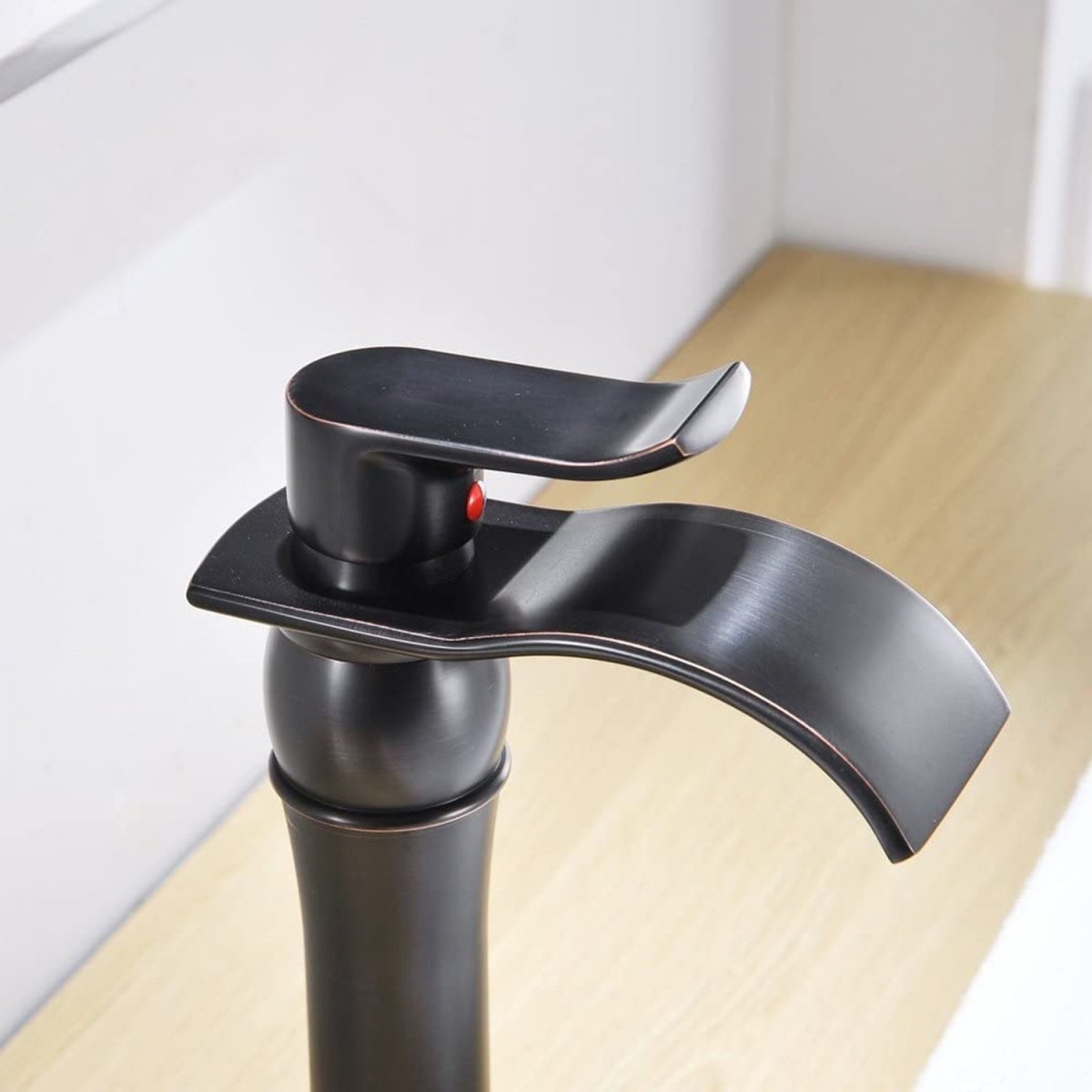 Waterfall Single Hole Bathroom Faucet Oil Rubbed Bronze-1 - buyfaucet.com